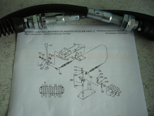 Kabel planierschild bowdenzug - kabel,