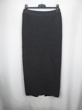 Schnitzler Münster Damen Rock Maxi Strick 80 % Merinowolle Schlitz Winter Gr. L