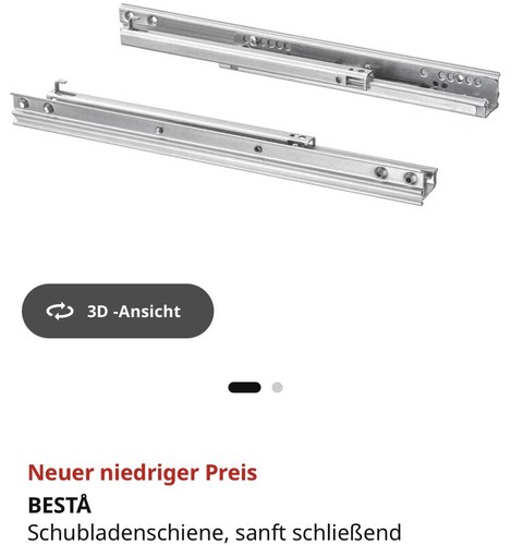 Ikea besta schubladen schienen - besta, schubladen-schienen