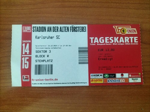 Sammler ticket 1 - sammler, 14/15