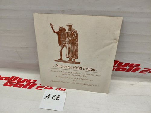 Speisekarte auerbachs keller - speisekarte,