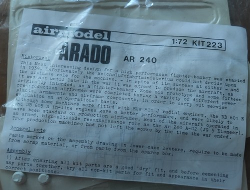 Arado 240 2mot - arado,