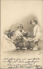 Kinder Child Enfants Schubkarre Blumen 