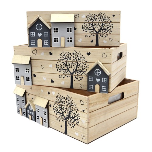Unus holzkisten 3er - holzkisten,