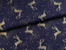 BAUMWOLLE Stoff Weihnachten