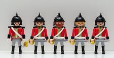5 x BRITISH DRAGOONS ROTRÖCKE Playmobil zu Dragoner Waterloo Napoleon Custom RAR