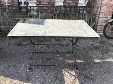 Top org. Biergartentisch 20er-30er Jahre Metall Art Deco Vintage Shabby  Alt