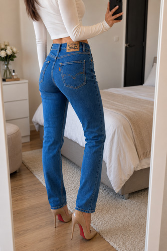 Levi jeans 505c orange tab - orange,