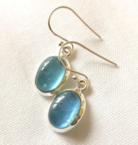 Ohrringe mit aquamarin - ohrringe, aquamarin,