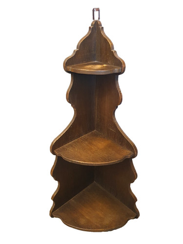 Vintage eckregal holz - eckregal, 60er