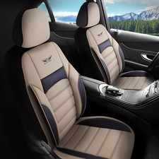 Auto Sitzbezüge für Mercedes Benz C-Klasse in Beige Schwarz