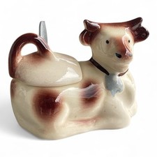 Vintage Zuckerdose Kuh Keramik