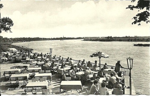 Porz rhein bei köln - ak,