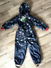 RACOON - Schneeanzug UNISEX - Gr. 116 Blau / Graue Sterne - TOP ZUSTAND !