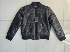 Versace Herren Lederjacke Gr. 52 Schwarz Neu