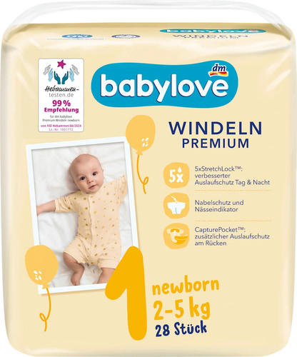 Babylove premium windeln - windeln, 1