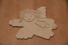 fliegender Engel aus Ton Gips zum Selber Bemalen