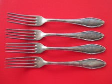 4 alte antike Gabeln silber
