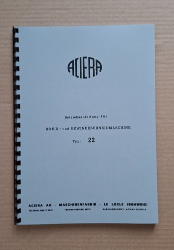 Aciera betriebsanleitung - aciera,