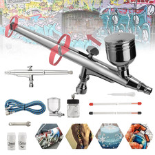 Airbrush Set Doppelaktion Airbrushpistole Kit Airbrush Zubehör für Malen Tattoo