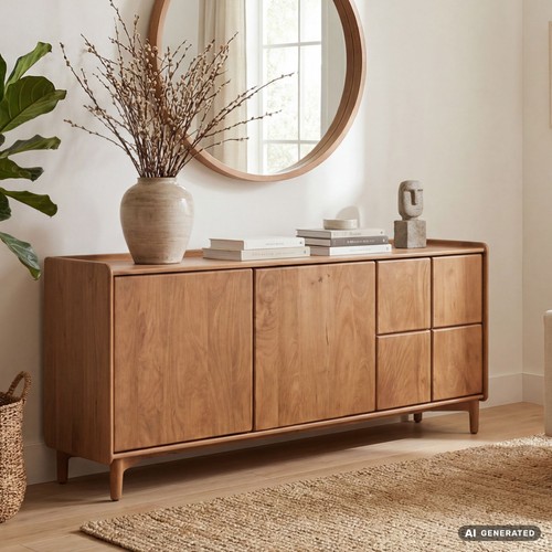 Sideboard mango massivholz - mango,