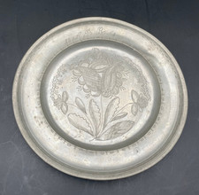 Antiker Zinn Teller 1851