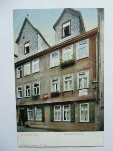 Ansichtskarte wetzlar goethes - wetzlar,