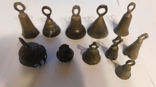 11 Antike  Glocke aus Messing  10 ohne Pendel Über 500 g.
