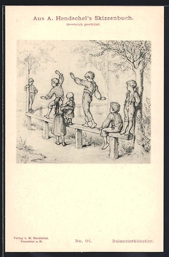 Künstler albert hendschel - künstler-ak,