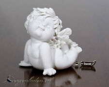 Engel Figur Igor sitzend 12-13cm weiß Figuren Skulpturen Geschenke Dekoration