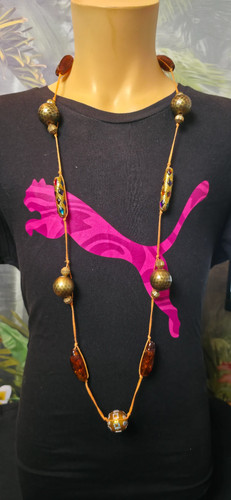 Ethno kette gold damen - gold,