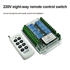 8 Channel Wireless RF Remote Control Switch Relay Module DC8-86V / AC110-275V