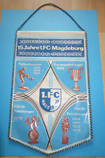 seltener FEHLDRUCK Wimpel 1. FC Magdeburg 15 Jahre, da ohne Pokalsieg 1969, TOP!