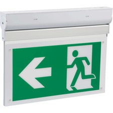 LED-Rettungsleuchte L-Lux Standard ECO, Einzelbatterie-Notleuchte, 307x232x35mm