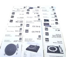 Dual Service Manuals Konvolut Plattenspieler CS731Q 1254 508 628Q Original I704