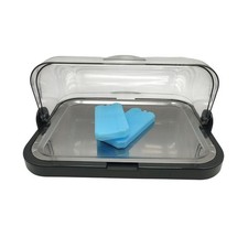 Vitrine für Buffet HENDI,  mit 2 Kühlakkus, Gehäuse aus Polystyrol, Tablett aus 