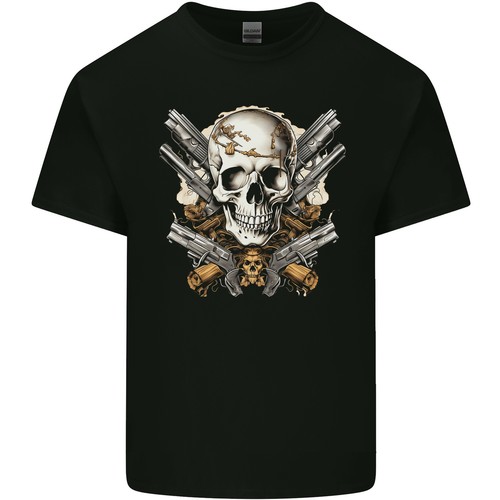 Ein totenkopf mit waffen - totenkopf,