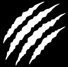 1x Monster Kralle Sticker