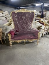 Barocksessel Sessel Thron Rot