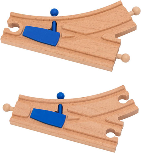 2pcs holzeisenbahn weichen - 2pcs,