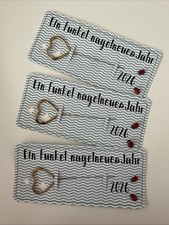 Handgefertigte Grußkarten Für Silvester Mit Wunderkerze Set Mitbringsel Geschenk