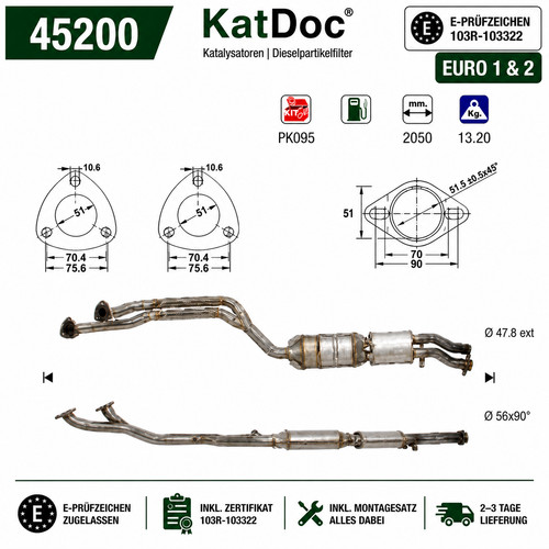 Katalysator für bmw 3er - katalysator,