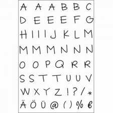 Stempel Clear, "Alphabet Großbuchstaben", A7