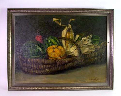 Stillleben früchtekorb mit - früchtekorb,