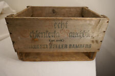 Aecht Schlenkerla  Bierkiste Holz Bierkasten Brauerei Heller Biertragerl Reklame