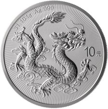1 OZ Silber 999 China Drache