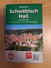 Stadtplan LANDKARTEMit Umgebungskarte  Schwäbisch Hall Maßstab 1:20000 neuwertig