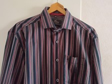 Jim Spencer Hemd Herren Gr.L 41/42 Gestreift 100% Baumwolle