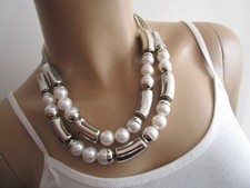 Damen Collier Hals Kette kurz