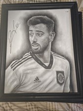 Bruno Fernandes Bild signiert
